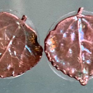 Vintage Aspen Leaf Earrings